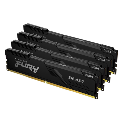 Mémoire RAM Kingston Technology FURY Beast 4 x 8 Go (KF432C16BBK4/32)