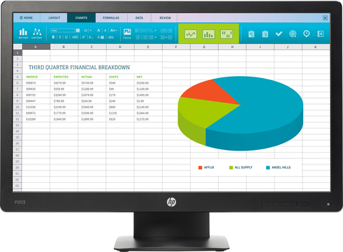 Écran PC HP ProDisplay P203